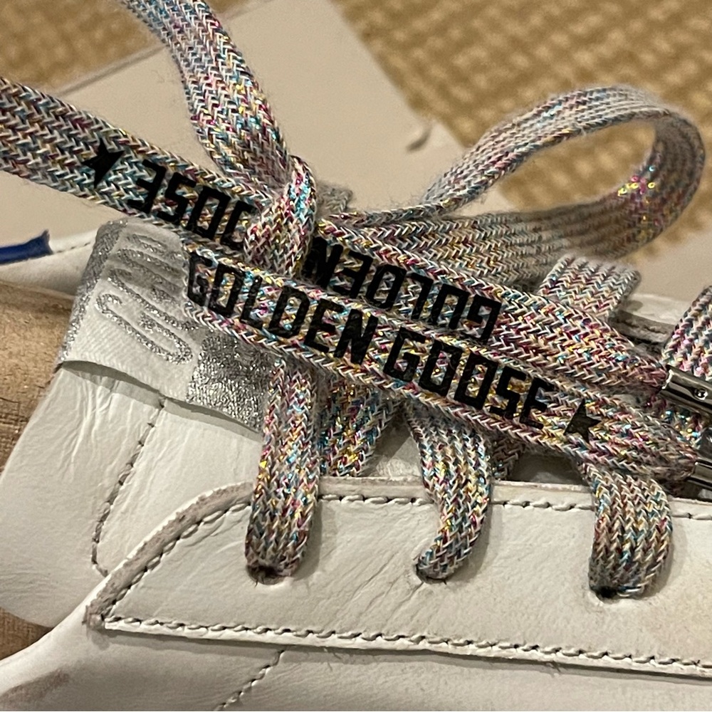 Golden Goose Private Edition Glitter Star Superstars Blue/Silver 39 - Picture 4 of 14